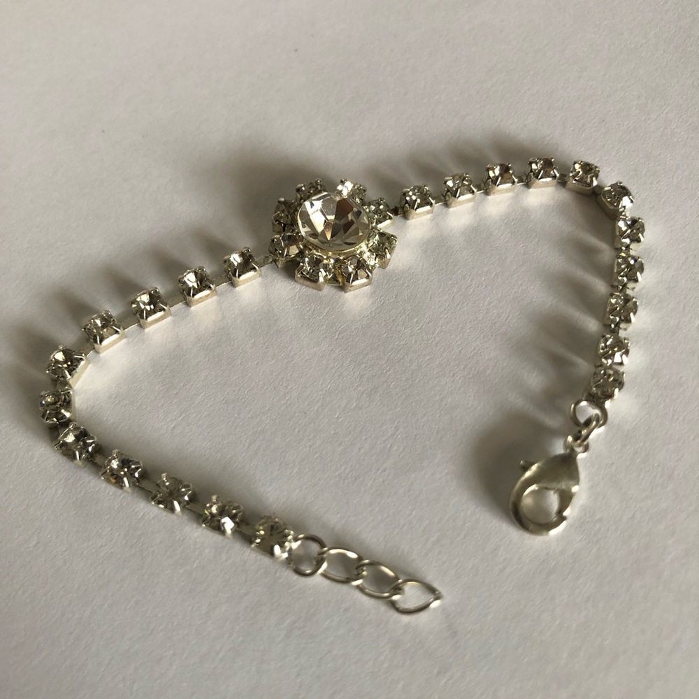 Vintage Silver Tone Cocktail Bracelet - Picture 1 of 14